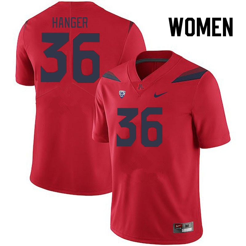 Women #36 Dominic Hanger Arizona Wildcats College Football Jerseys Stitched Sale-Red